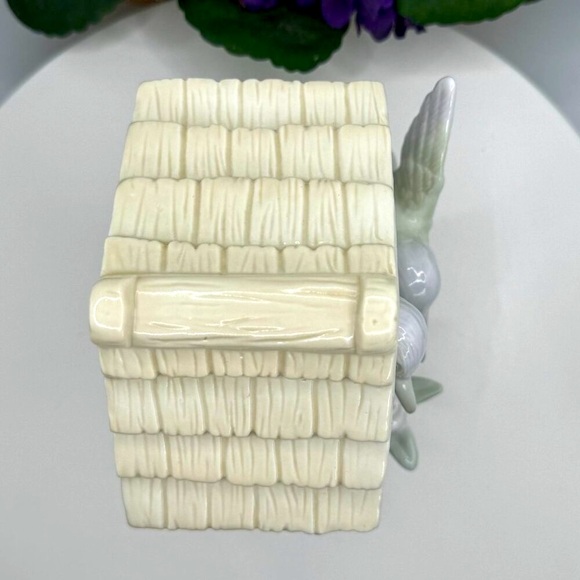 Porcelain Birdhouse Night Light Lamp With Cord & Switch - Picture 11 of 12